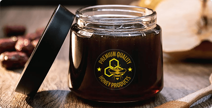 Custom Honey Clear Labels