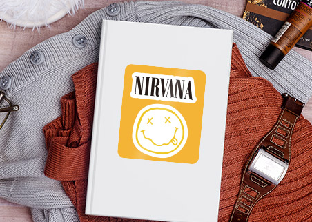 Nirvana round corner stickers