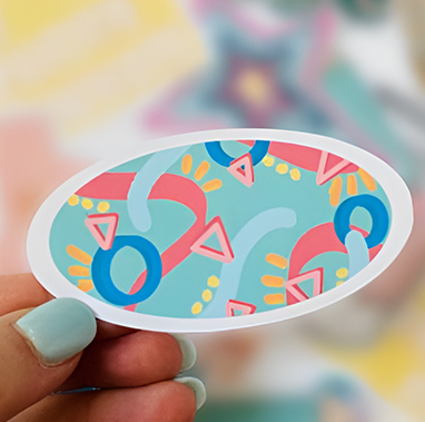 Custom Oval Stickers