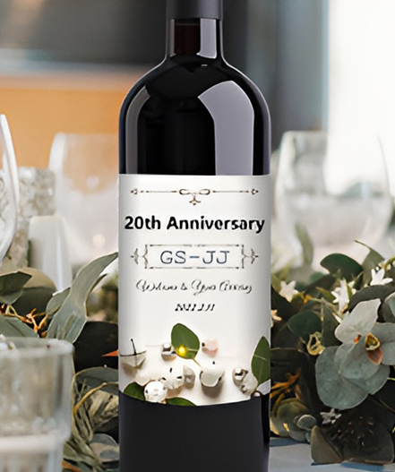 Anniversary Custom Wine Labels