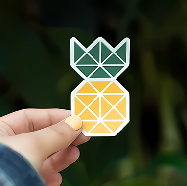 Pineapple Die Cut Sticker