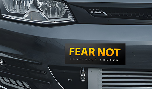 custom fear not car stickers