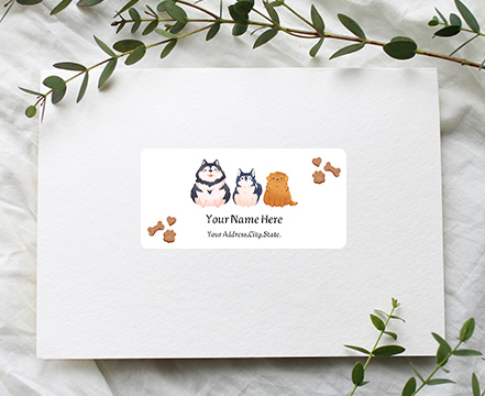 Custom Dogs Mailing Labels