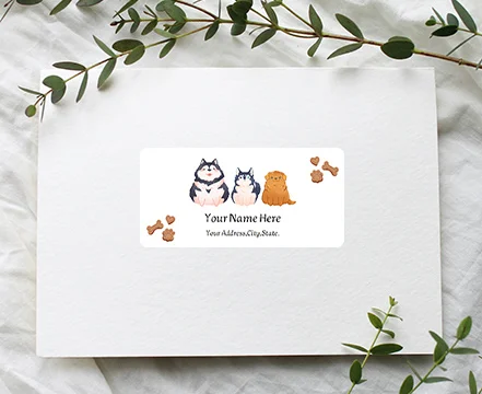 Custom Dogs Mailing Labels