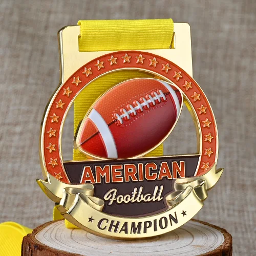 America Football 3D medals with UV Printed