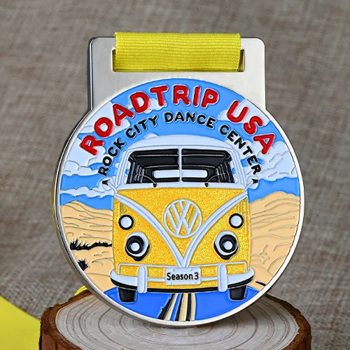 USA Bus Glitter Medals