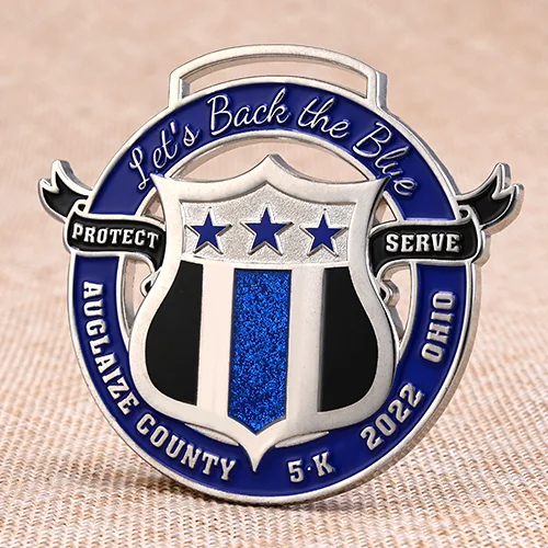 Custom 5K Glitter Protect Serve Medals