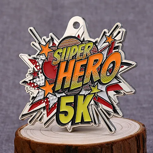 Custom 5K Super Hero Award Medals Custom 5K Super Hero Award Medals