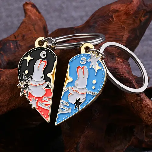 Custom Rabbit Couples keychains