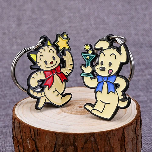Dog & Cat Couples keychains