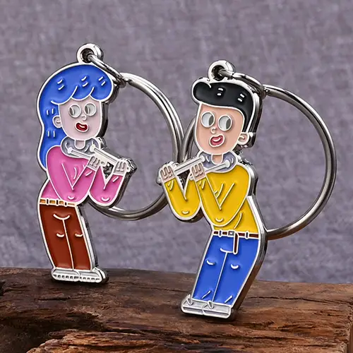 Personalized Metal Couples keychains