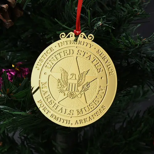 gold united states ornaments