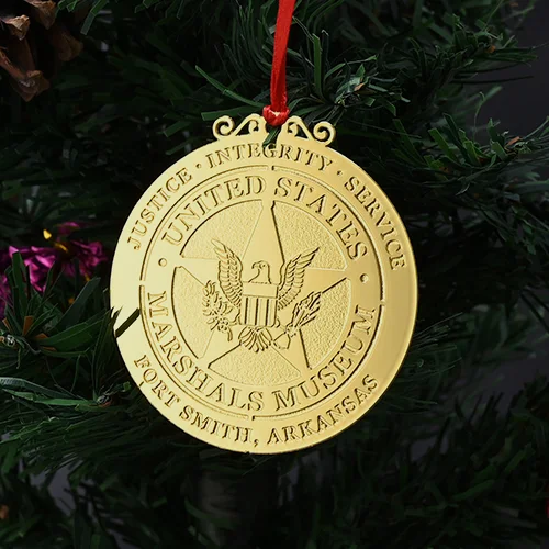 gold united states ornaments