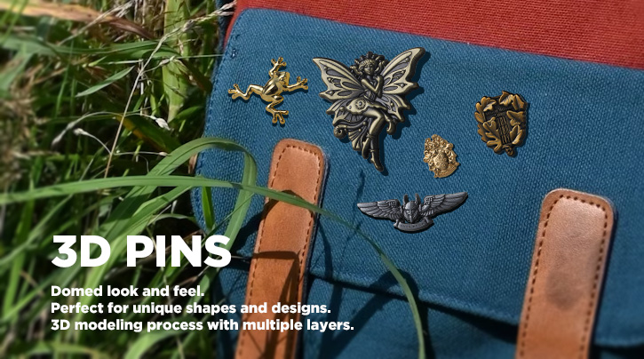 Custom 3D Pins Custom 3D Pins