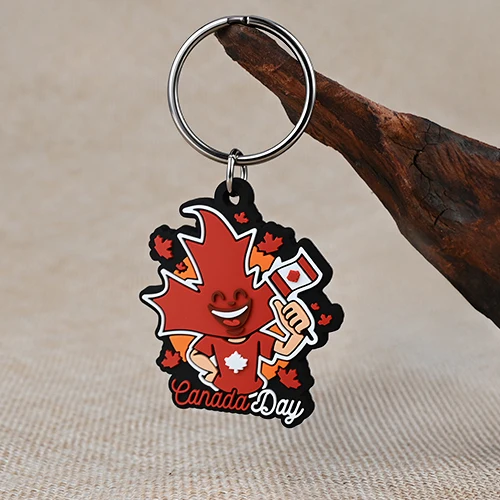Custom PVC Keychains for Canada Day