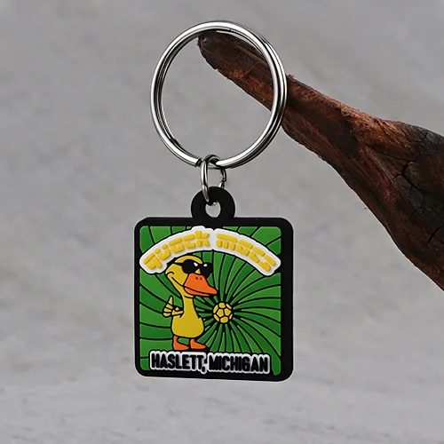 Custom Cool Duck PVC Keychains
