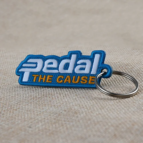 Custom Brand Embroidered Keychains