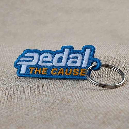 Custom Brand Embroidered Keychains