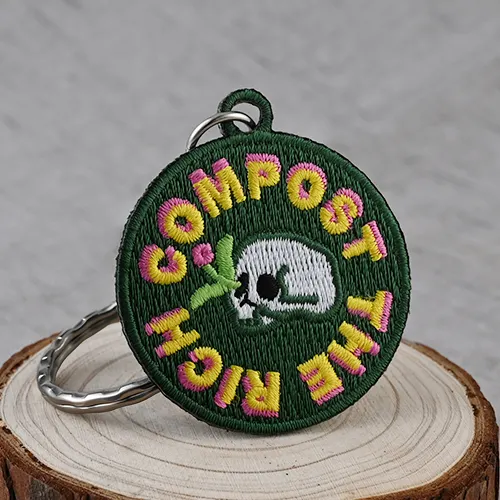 Eco-Friendly Embroidered Keychains Custom 