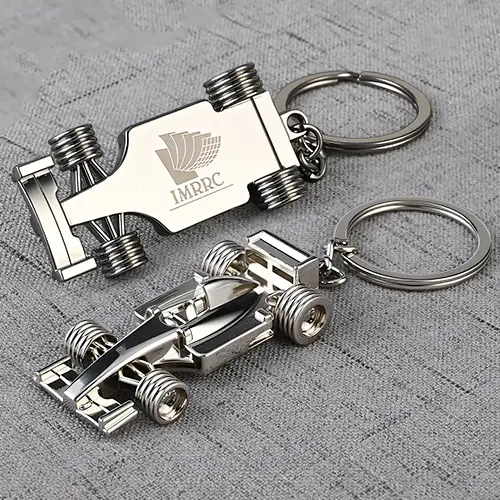 Car Metal Keychains with Engraved Logo