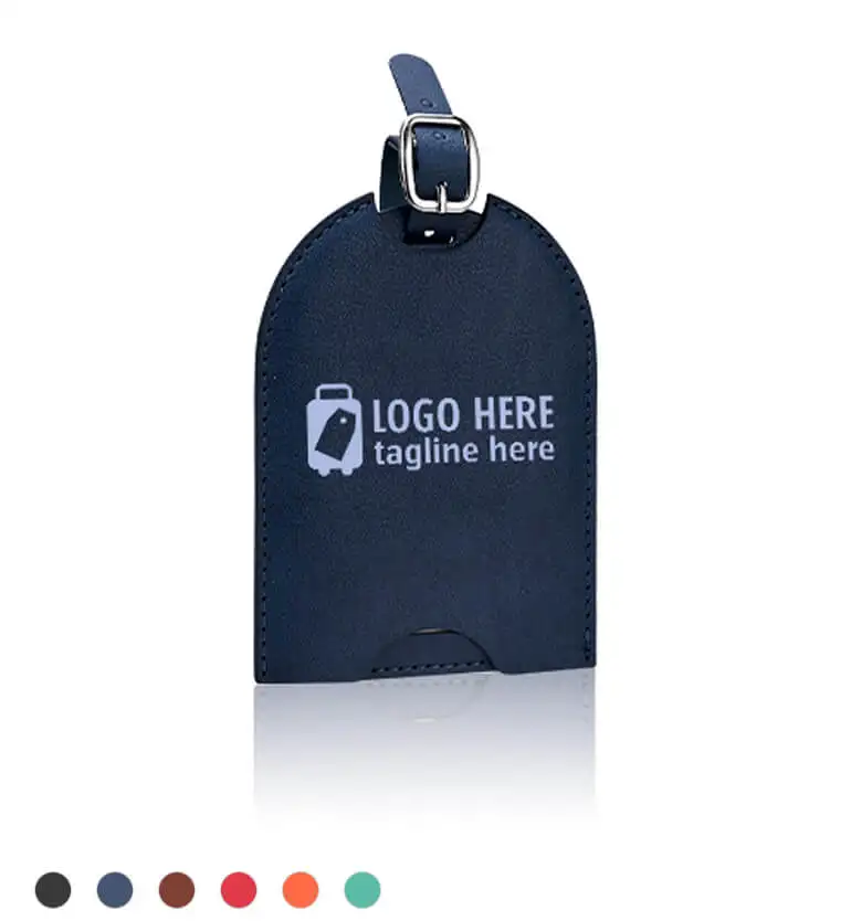 Push-Pull Leather Luggage Tags