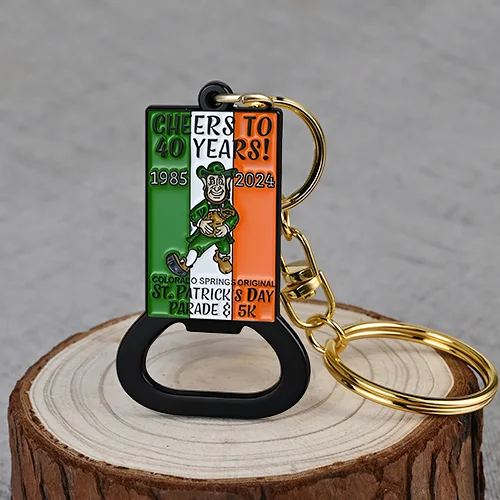 Custom Bottle Opener Keychains with Soft Enamel
