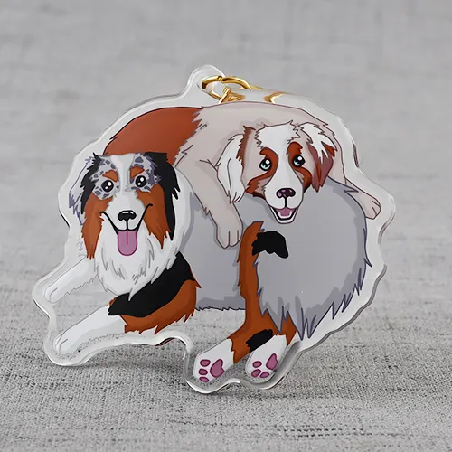 Friendly Dogs Acrylic Keychains