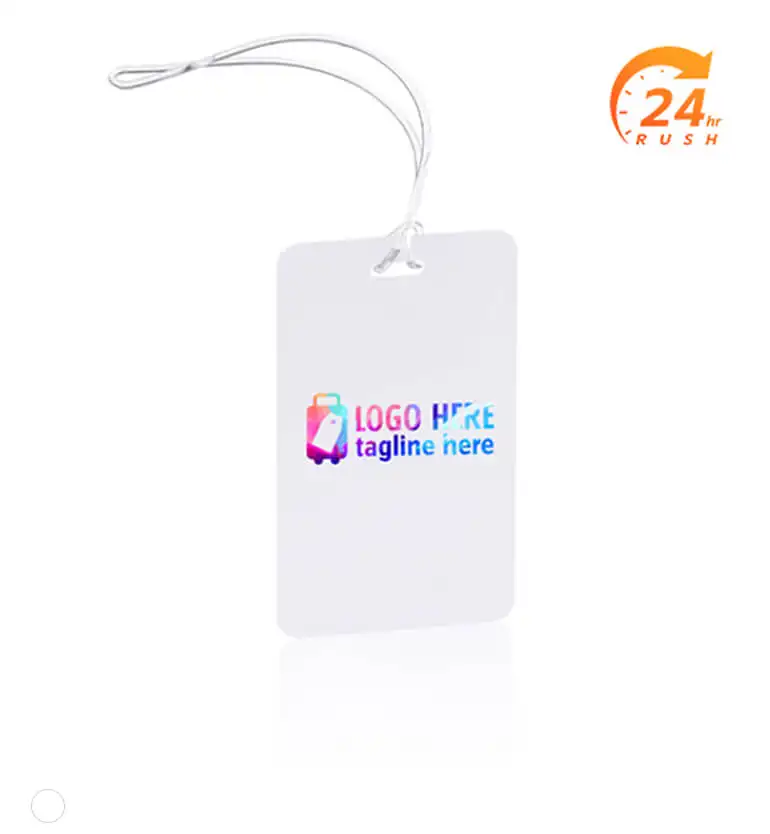 Full Color Plastic Luggage Tags With Strap