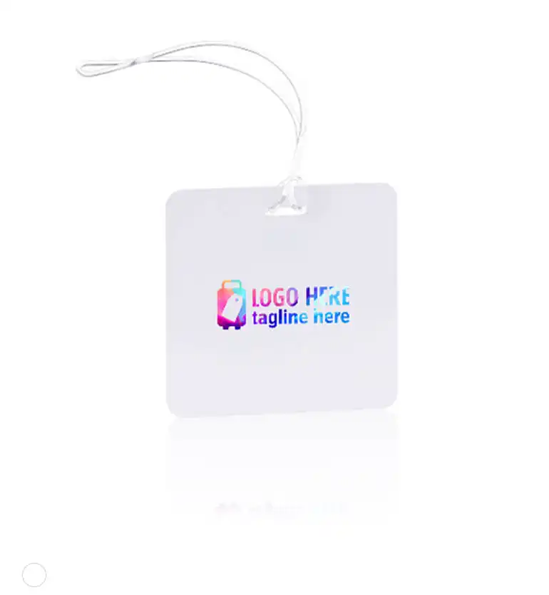 Full Color Square Plastic Luggage Tags With Strap Full Color Square Plastic Luggage Tags With Strap