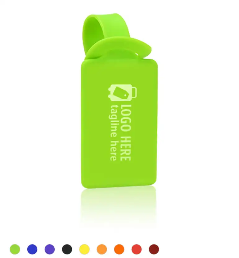 Rectangular Silicone Luggage Tag