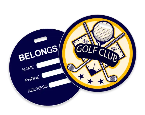 Custom Golf Sports Bag Tags