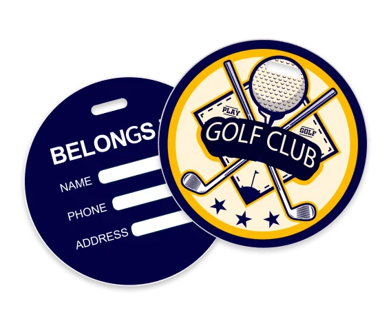 Custom Golf Sports Bag Tags Custom Golf Sports Bag Tags