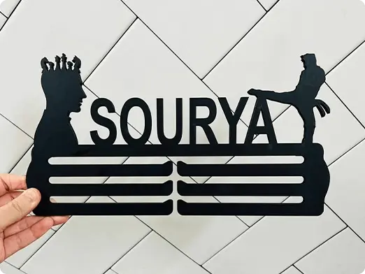 medal hanger display