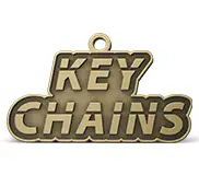 Antique Gold for Custom Keychains