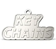 Shiny Silver for Custom Keychains