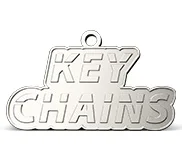 Shiny Silver for Custom Keychains