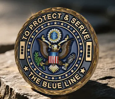 Air Force 3D Challenge Coins with UV Printed