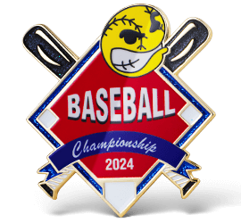 Youth Baseball Trading Pin
