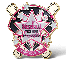 Star Baseball Trading Pin
