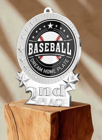 Baseball award medal