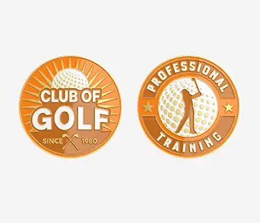 Double-Sided Design Golf Coin Markers