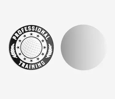Single-Sided Design Golf Coin Markers Single-Sided Design Golf Coin Markers