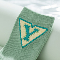 Embroidered patches for socks