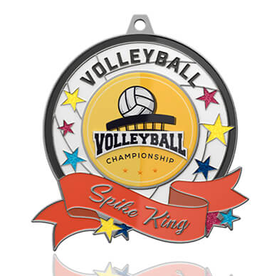 Volleyball Championship Spike King Medal