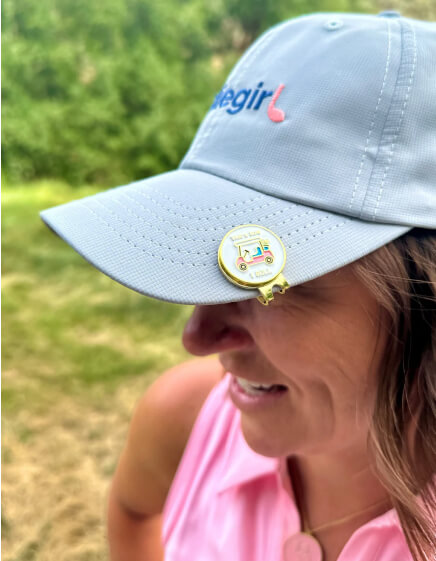 Ladies Golf Ball Markers Hat Clips