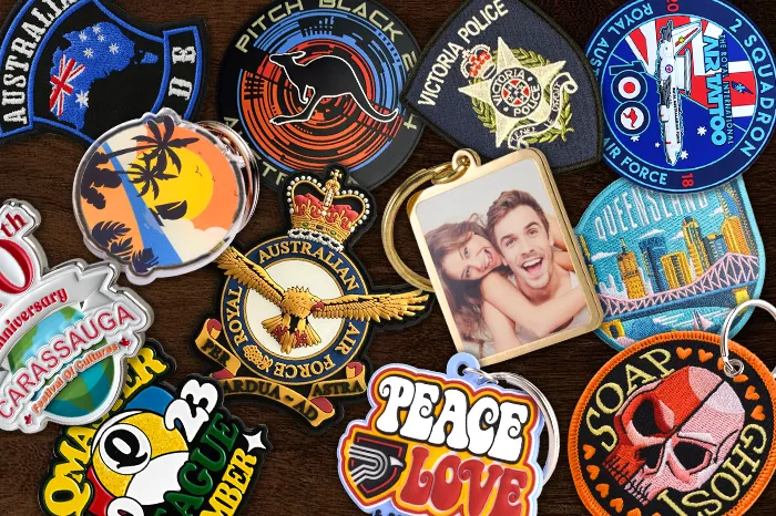 custom patches and keychains