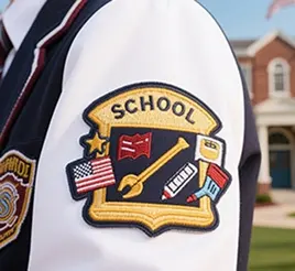 Custom Iron On Patches for School