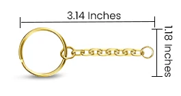 Split Ring with Long Chain Split Ring with Long Chain