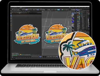 Unlimited revisions with iron on patches custom design support