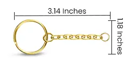 Split Ring with Long Chain of keychains